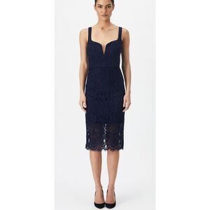 bardot noni halter dress Bardot Noni - Coral Pink Dress - Lace Dress - Midi Dress